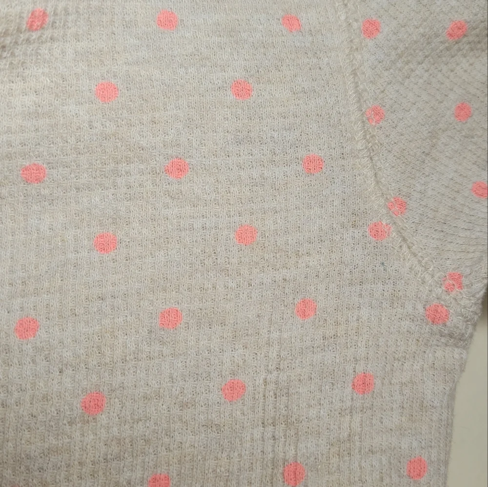 old kids polka dot long sleeve, small